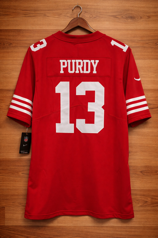 San Francisco 49ers football jersey men sizes Purdy #13 new with tags