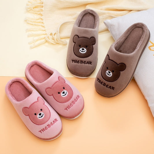 Silent Slides men Indoor Winter Slippers women Slipper Fur