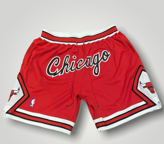 Chicago Bulls Red JUST DON Shorts