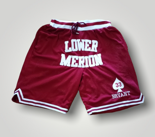 Kobe Bryant Lower Merion Basketball Shorts - Kobe High School shorts