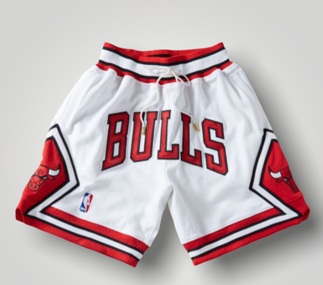 Chicago Bulls White NBA Shorts-311,Chicago Bulls