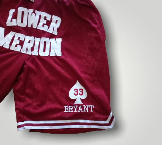 Kobe Bryant Lower Merion Basketball Shorts - Kobe High School shorts