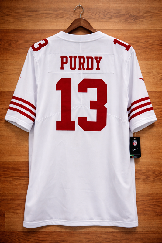 San Francisco 49ers football white jersey for men Brock Purdy #13 new with tags
