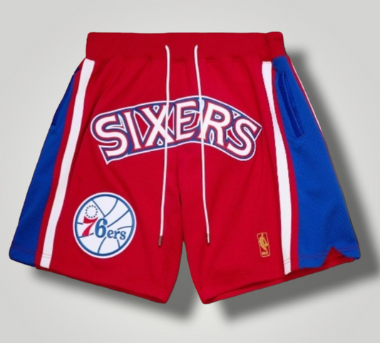 Philadelphia 76ers Red Sixers Basketball Shorts