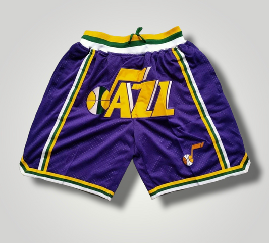 Utah Jazz Basketball Retro Shorts