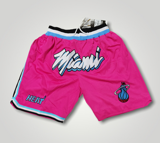 Miami Heat Basketball Pink Shorts