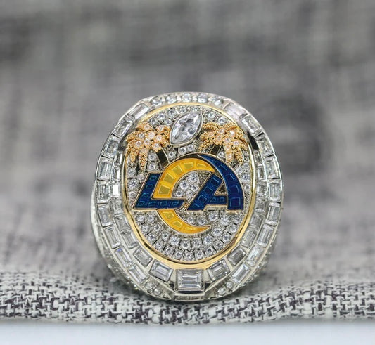 Los Angeles Rams Super Bowl Football Ring 2022 With Box