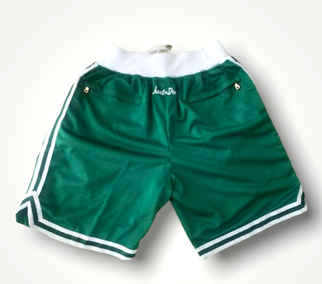 Boston Celtics 【Hot Pressed】 2022 NBA Green Side Pockets Basketball Shorts