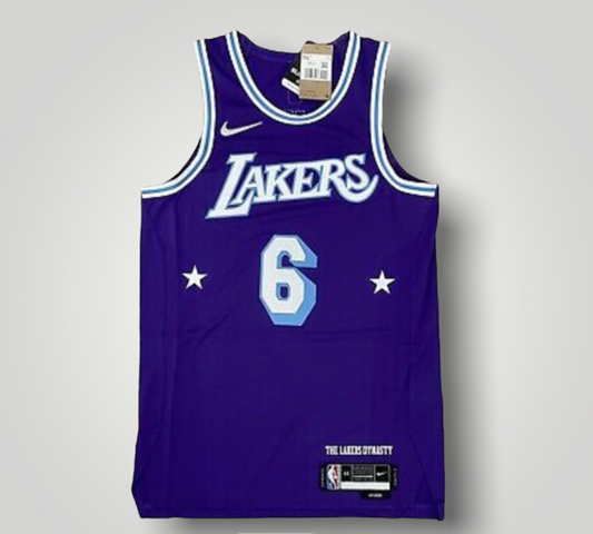 Los Angeles Lakers Lebron James City Night Jersey #6